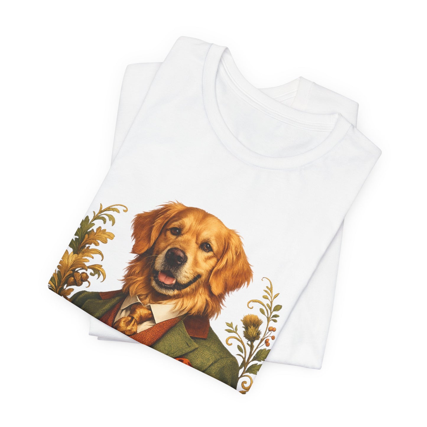 Golden Retriever Gentleman T‑Shirt — Vintage Dog Portrait Tee