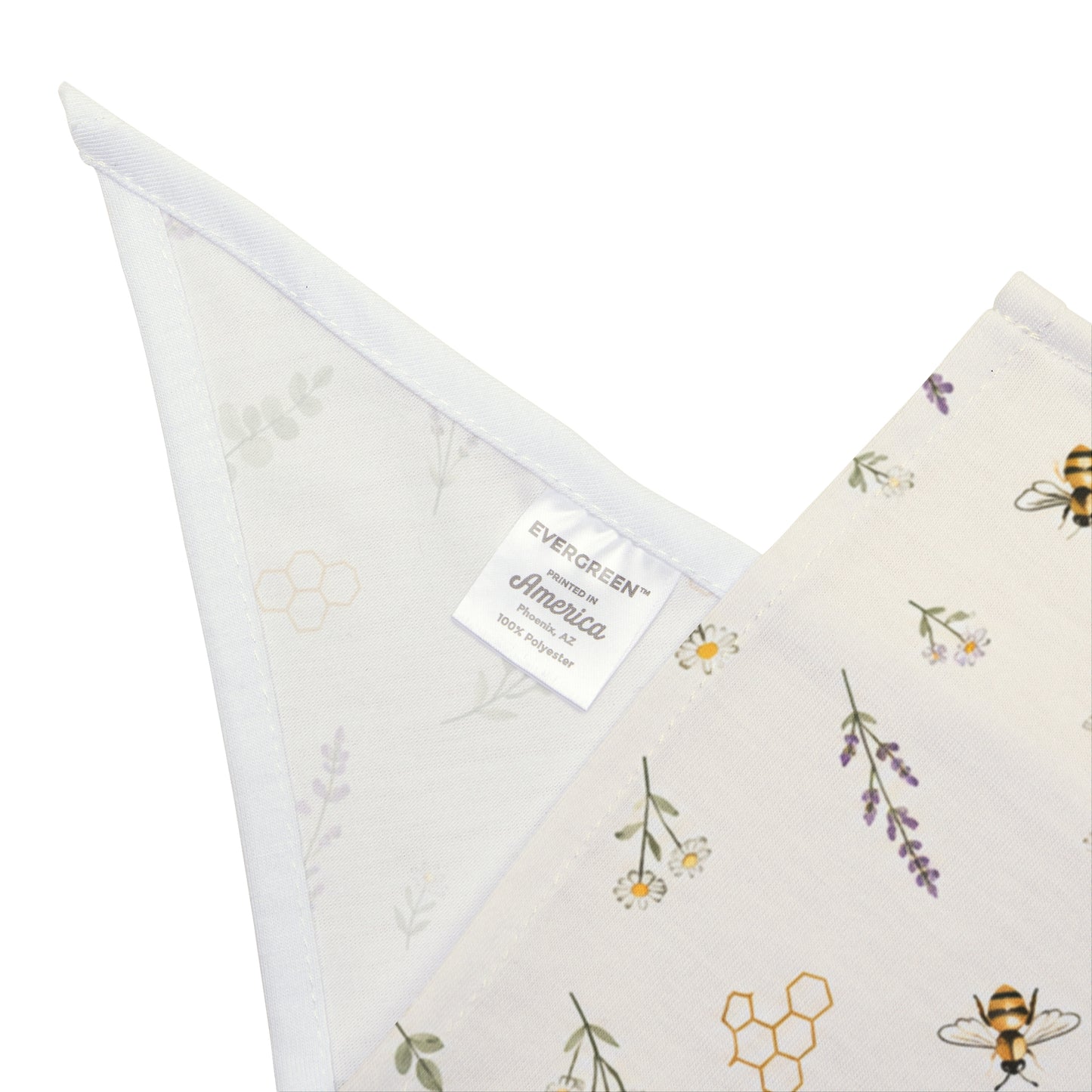 Floral Lavender Sprig Pet Bandana — Soft Pastel Botanical Dog & Cat Accessory